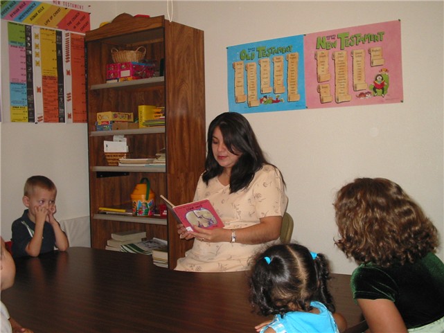 Rode reading to the kids